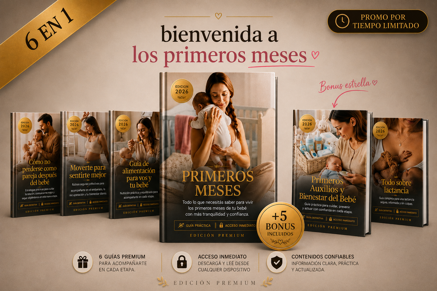 Primeros meses + 5 Bonus de regalo